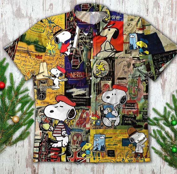 Snoopy And Woodstock Cartoon Peaunts Hawaiian Shirt Teeruto