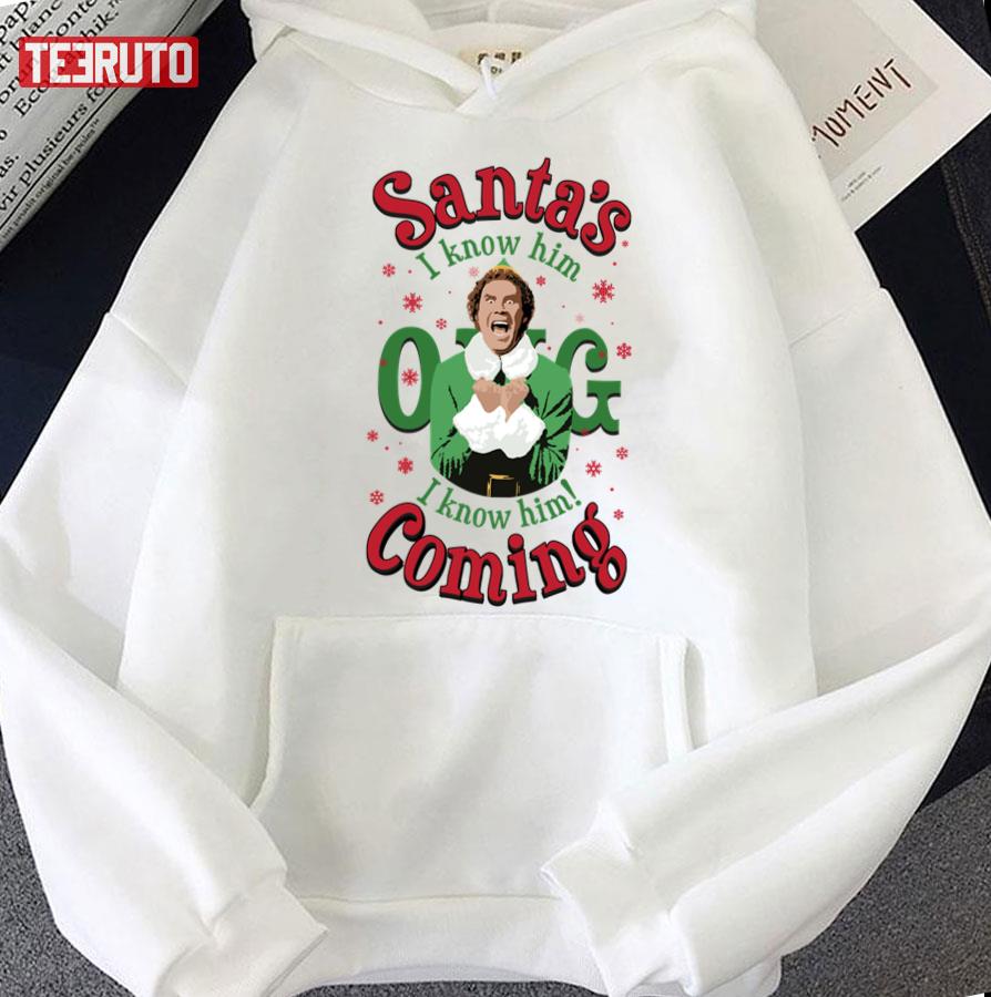 Logo Movie Buddy The Elf Santa Omg I Know Him Unisex Sweatshirt Teeruto