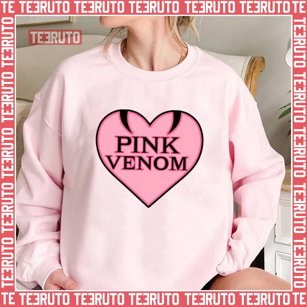 Pink Venom Heart Design Blackpink Unisex Sweatshirt Teeruto