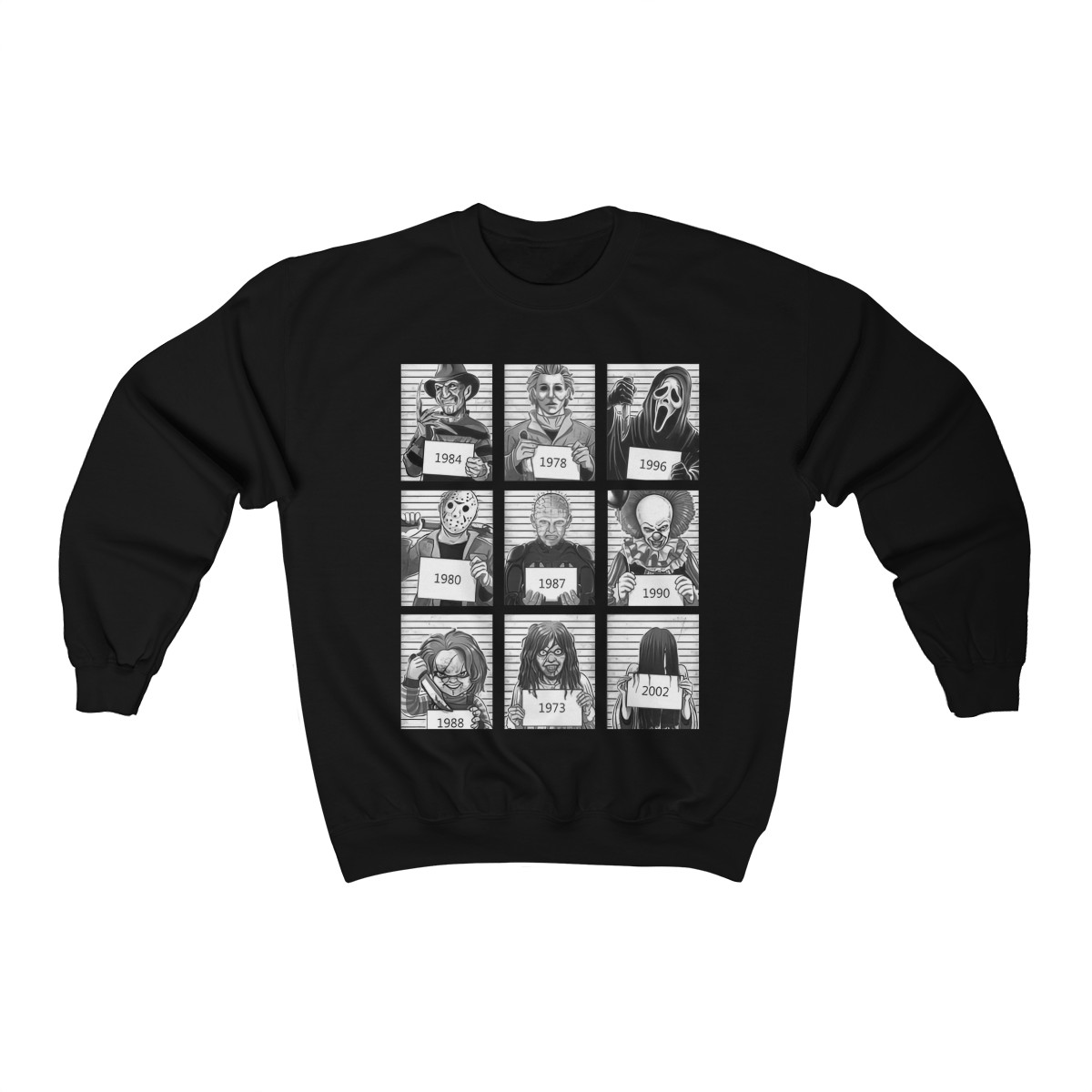 Horror Serial Killers Mugshot Unisex T-Shirt, Sweatshirt, Hoodie