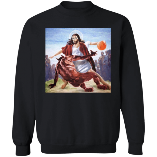 Funny Basketball Jesus Crossover Demon Unisex T-Shirt, Sweatshirt, Hoodie