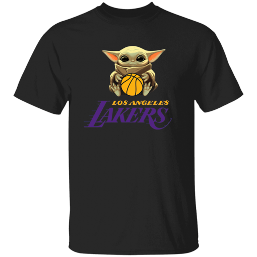 Baby Yoda Lakers Team NBA Fans Unisex T-Shirt, Sweatshirt, Hoodie