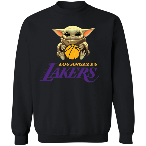 Baby Yoda Lakers Team NBA Fans Unisex T-Shirt, Sweatshirt, Hoodie