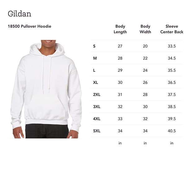 Unisex Heavy Blend Hooded Sweatshirt - Gildan 18500