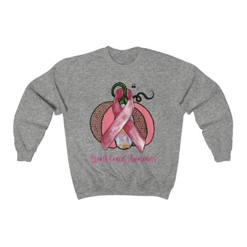 Breast Cancer Awareness, Pink Ribbon Pumpkin Unisex T-Shirt, Sweatshirt, Hoodie