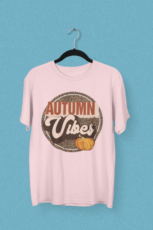 Autumn Vibes Pumpkin Leopard Unisex T-Shirt, Sweatshirt, Hoodie