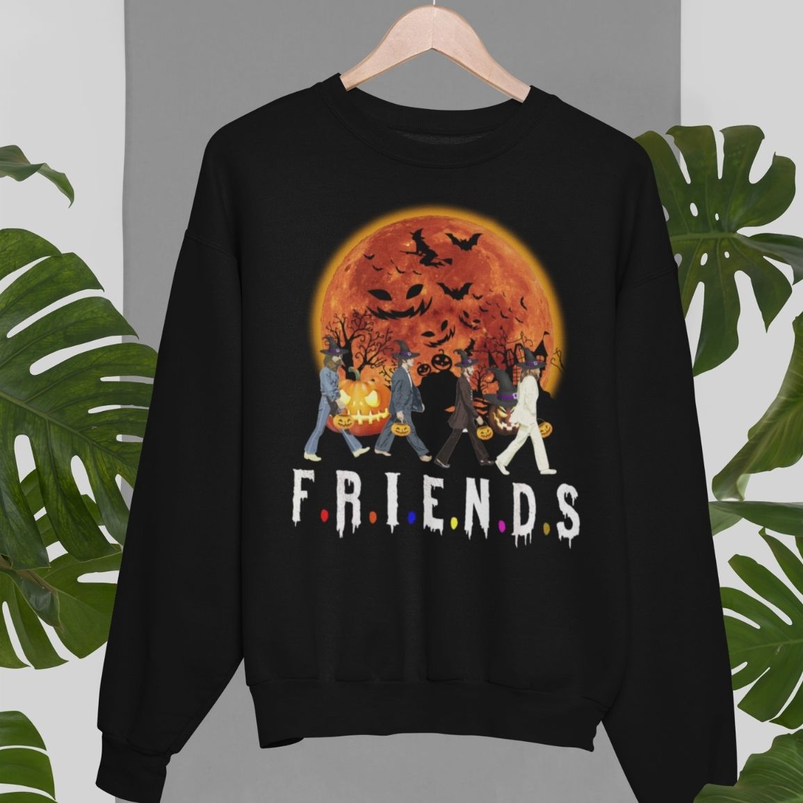 Friends The Beatles Abbey Road, Trick Or Treat Halloween Unisex Sweatshirt