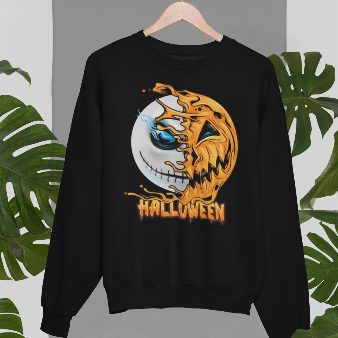 Jack Skellington Pumpkin Halloween Unisex Sweatshirt