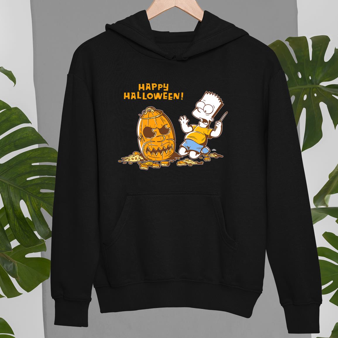 the simpsons bart carves a homer pumpkin halloween unisex sweatshirt hoodie tshirt pi3lp24866