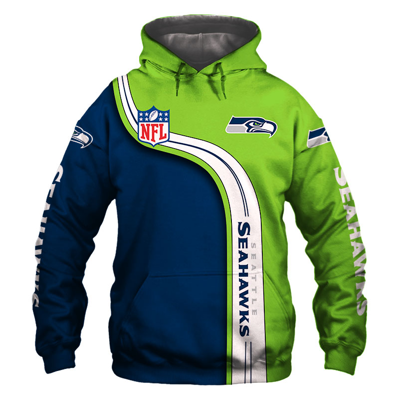 Seattle Seahawks Hoodie 3D Pullover Sweatshirt All Over Print