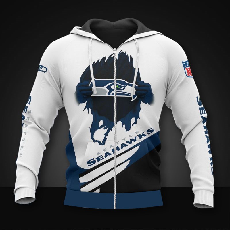 Seattle Seahawks All Over Print Hoodie 3D