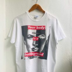 Barbara Kruger Your Body Is A Battleground Photofolio T-Shirt