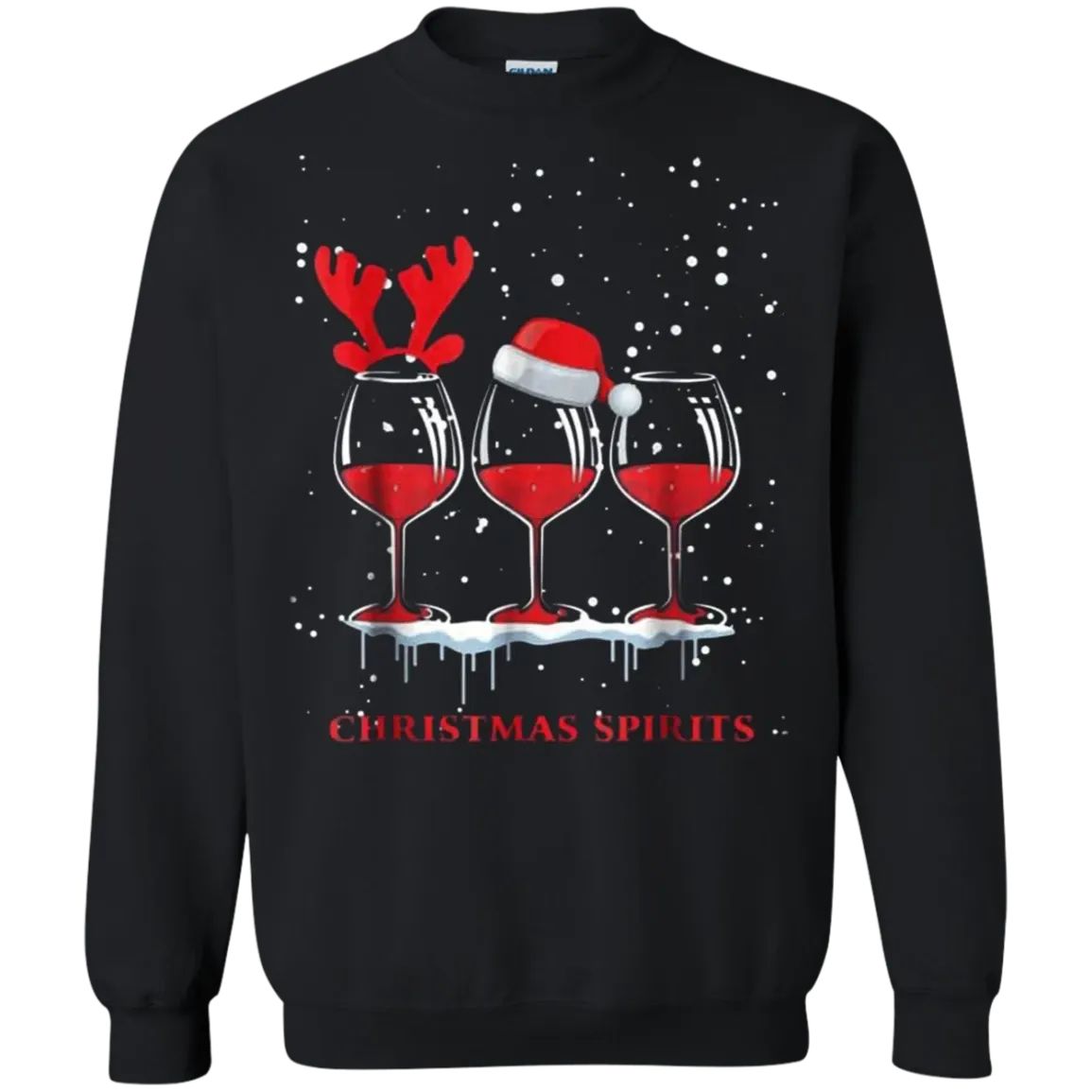 Christmas Spirits Wine Unisex Sweatshirt
