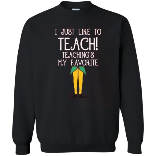 Cute Teacher Elf Christmas Unisex Sweatshirt