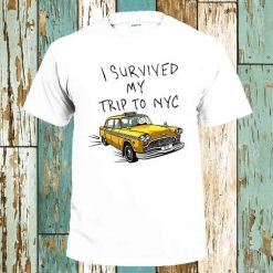 I Survived My Trip To NYC Yellow Spider Taxi Unisex T-Shirt
