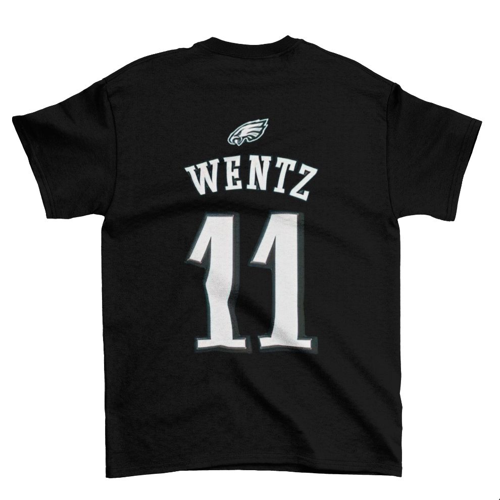 Men's Nike Carson Wentz Royal Indianapolis Colts Name & Number T-Shirt 