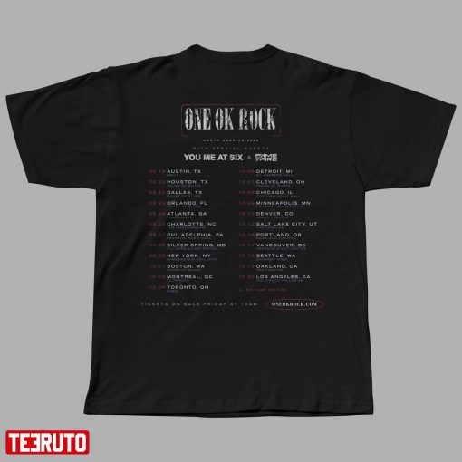 One Ok Rock North America 2022 Tour Unisex T-Shirt