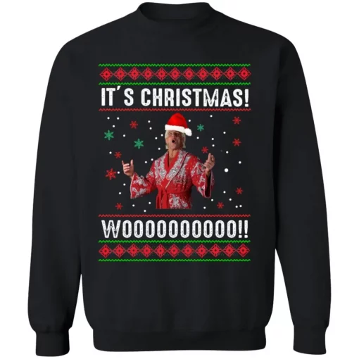 Ric Flair It’s Christmas Wooooo Unisex Sweatshirt