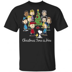 Snoopy Peanuts Christmas Time Is Here Merry Xmas Unisex T-Shirt