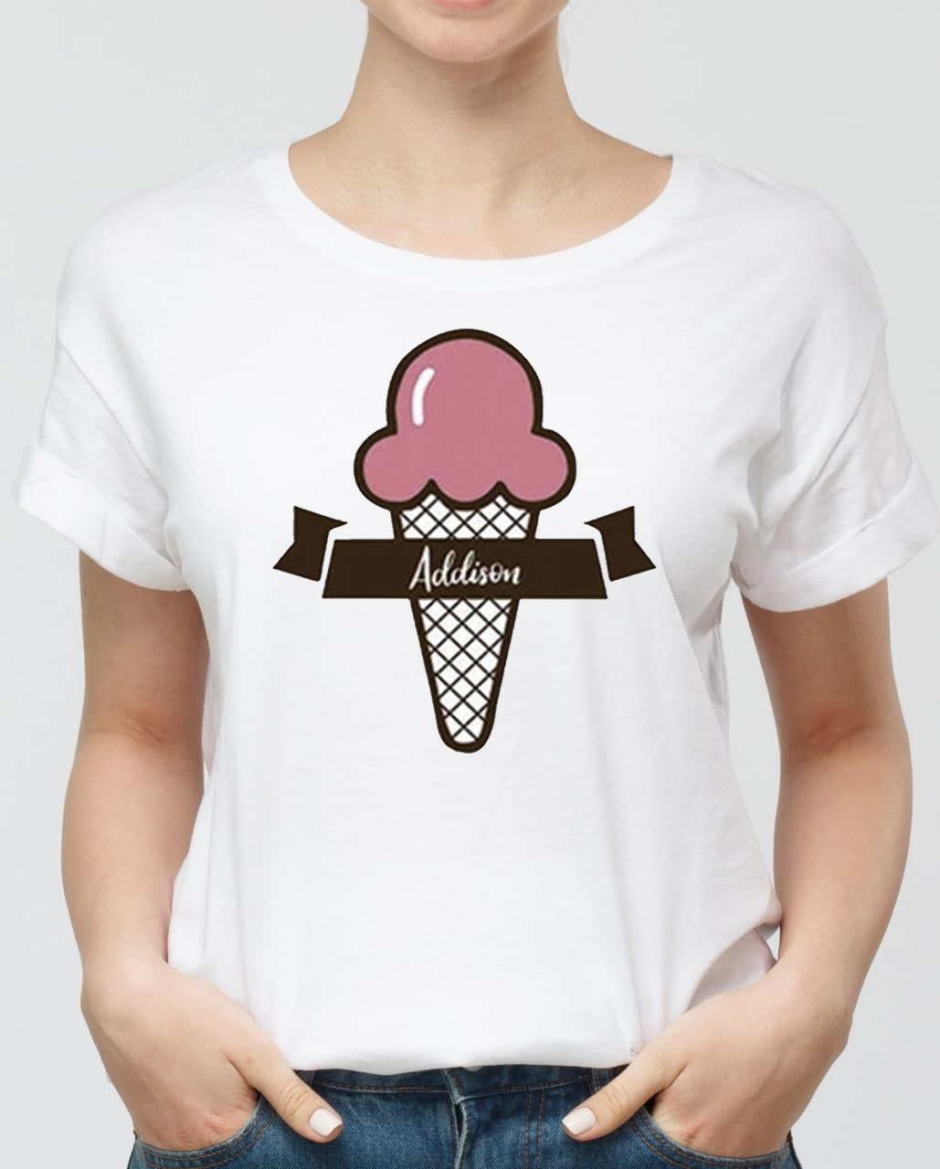 Addison Rae T-Shirt Ice Cream