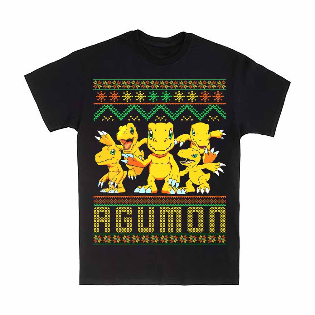 Agumon Digimon Christmas Ugly Style T-Shirt