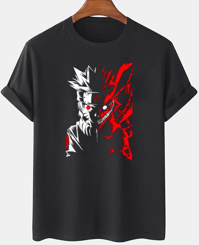 Akatsuki Naruto Kurama Itachi Nine Tail Fox T-shirt