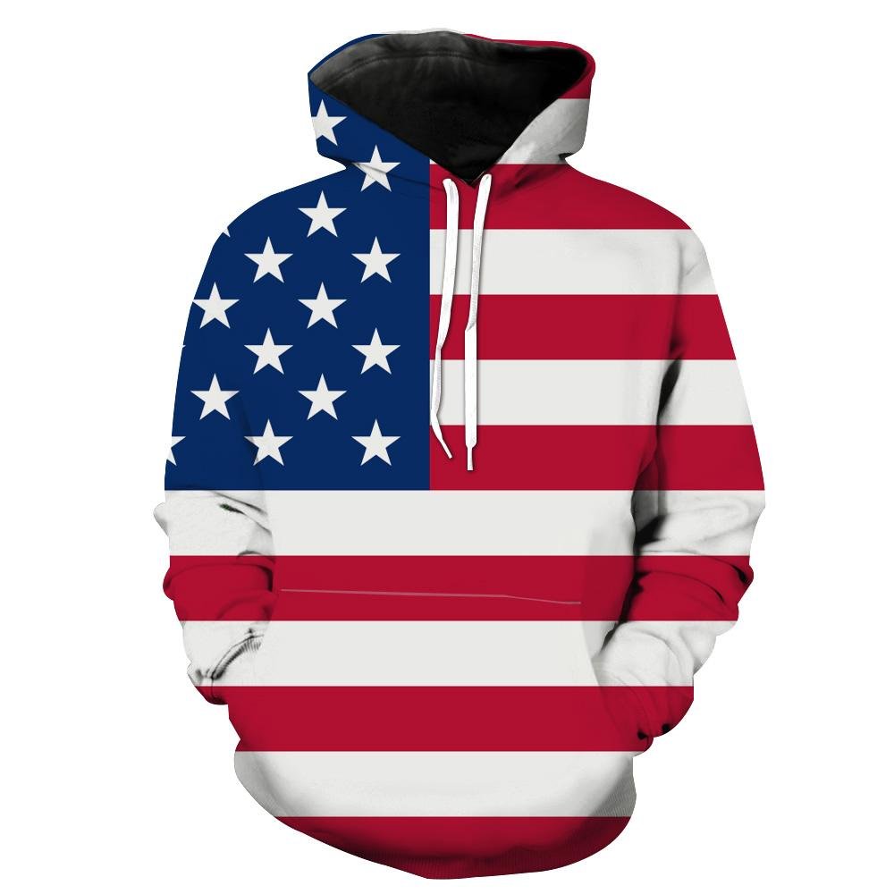 American Flag Epic United States Hoodie 3D Zip Hoodies
