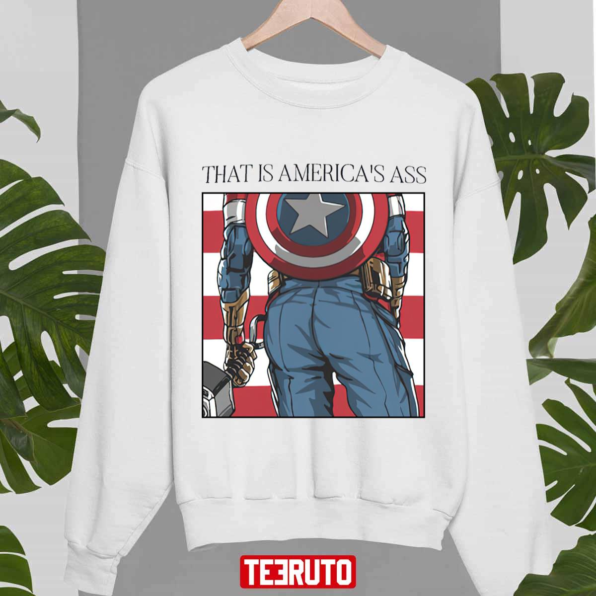 American’s Ass Superhero Avengers Captain Unisex T-Shirt