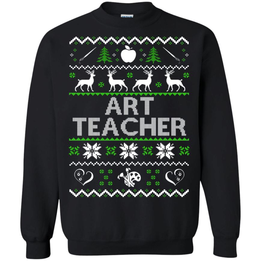 Art Teacher Christmas Ugly Sweatshirt