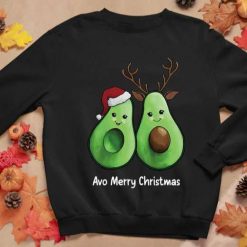 Avocado Avo Merry Christmas Xmas Unisex Sweatshirt