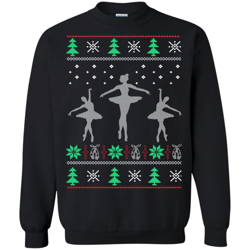 Ballet Dancer Christmas Ugly Sweatshirt