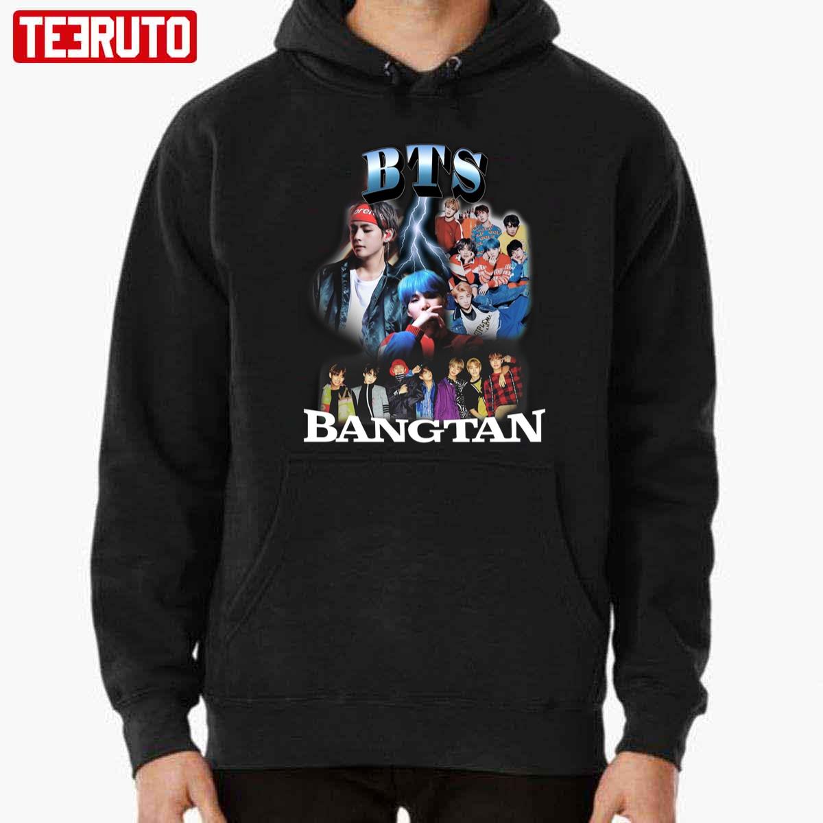 Bangtan Boys Vintage BTS Korean Band Unisex T-Shirt Hoodie