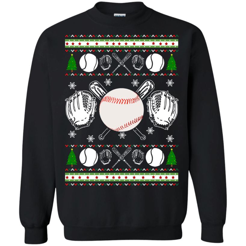 Baseball Christmas Ugly Sweatshirt