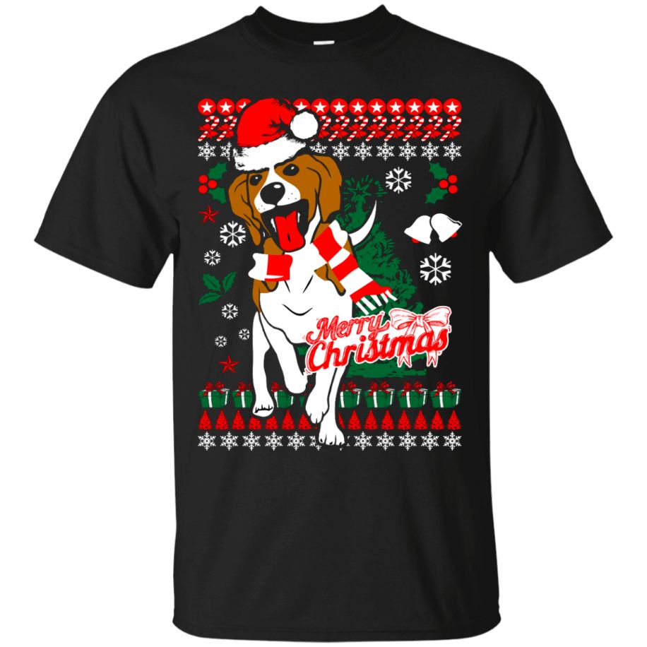 Beagle Dog Xmas Ugly T-shirt