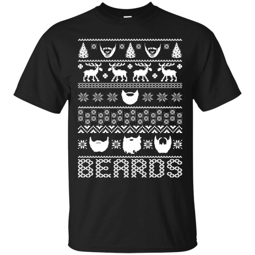 Beards Xmas Ugly T-Shirt