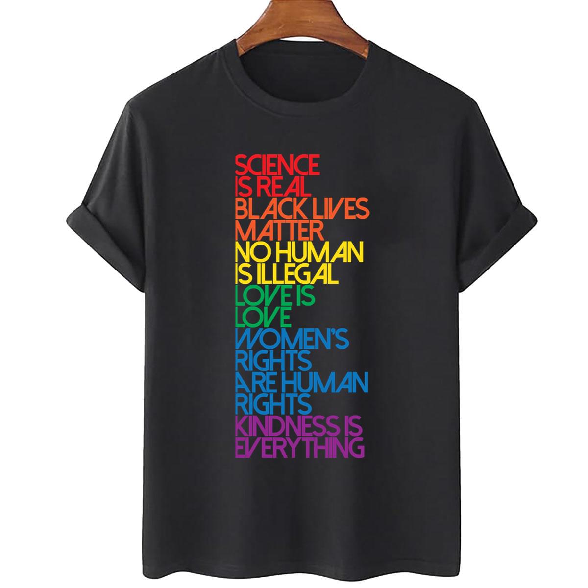 Black Lives Matter Science Is Real Unisex T-Shirt