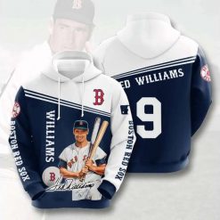 Boston Red Sox Ted Williams Hoodie 3D