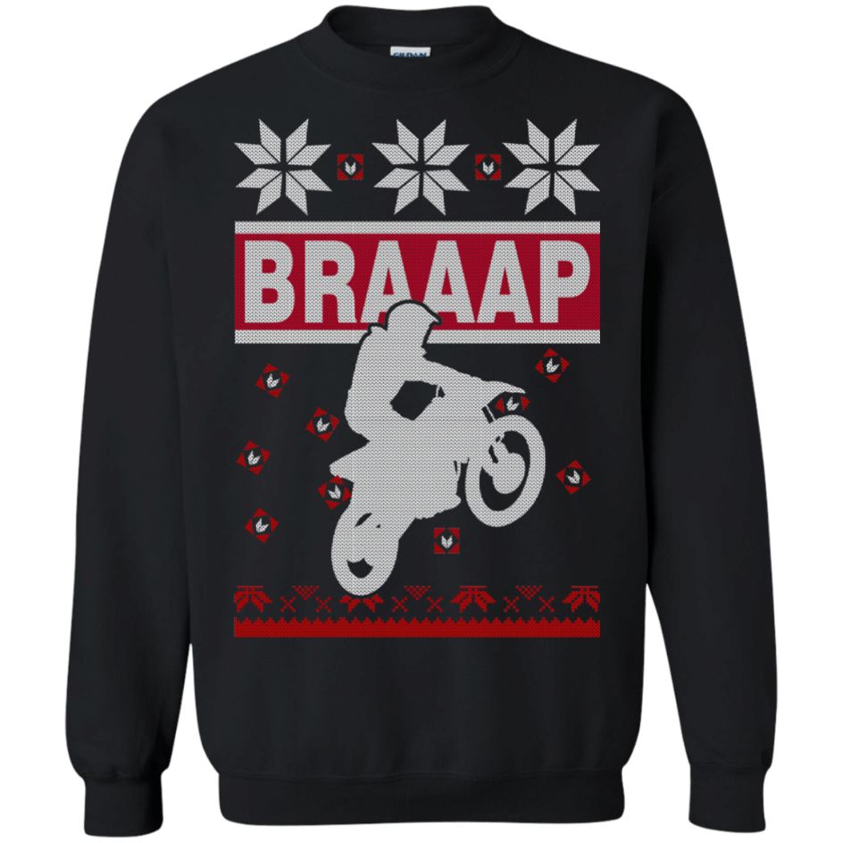 BRAAAP Motorbiker Ugly Christmas Sweatshirt