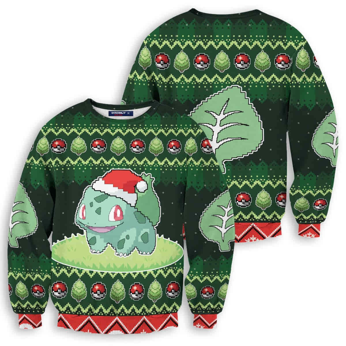 bulbasaur wool knitted sweater christmas pokemon 3d sweater 376807
