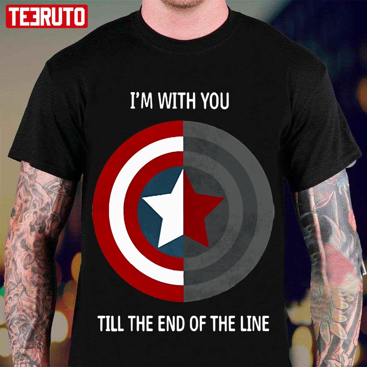 Captain America and Bucky I’m With You Till The End T-Shirt