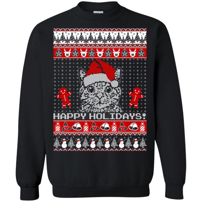 Cat Lover Christmas Ugly Sweatshirt