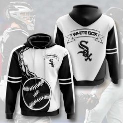 Chicago White Sox Black And White Hoodie 3D