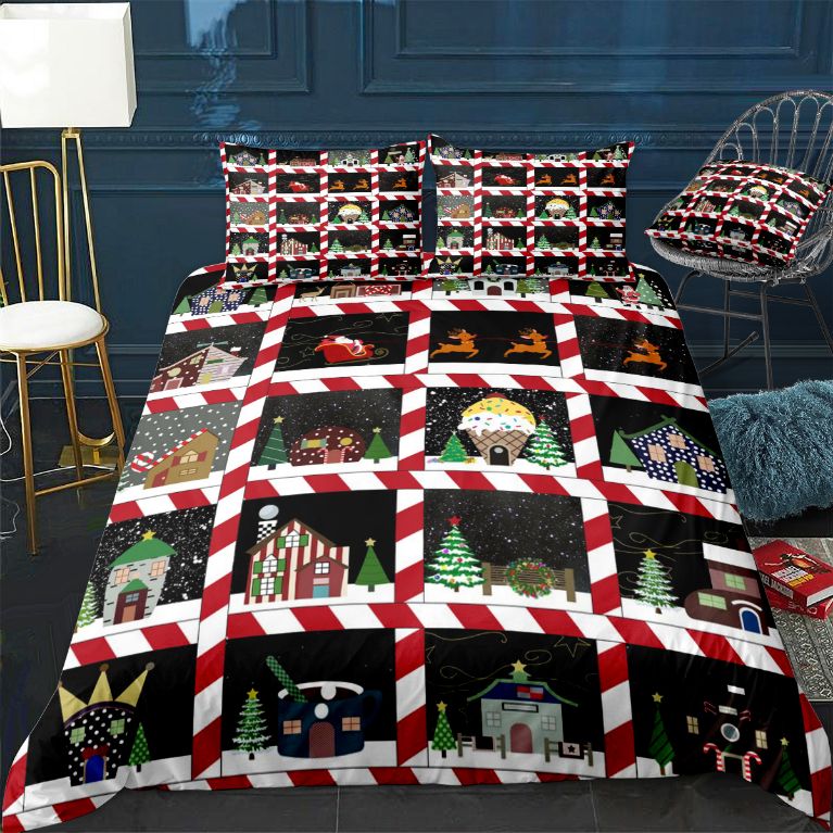 Christmas Cozy House Bedding Set