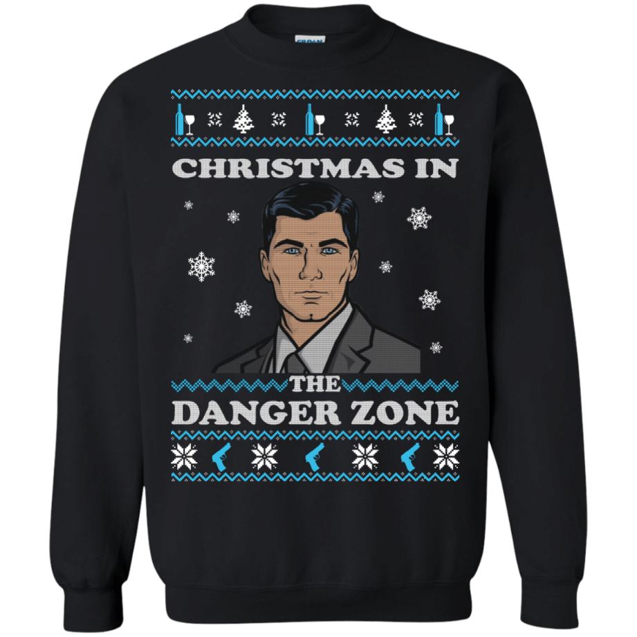 Christmas In The Danger Zone Ugly Sweatshirt