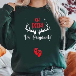 Christmas Pregnancy Announcement Buck Bump Sweatshirt