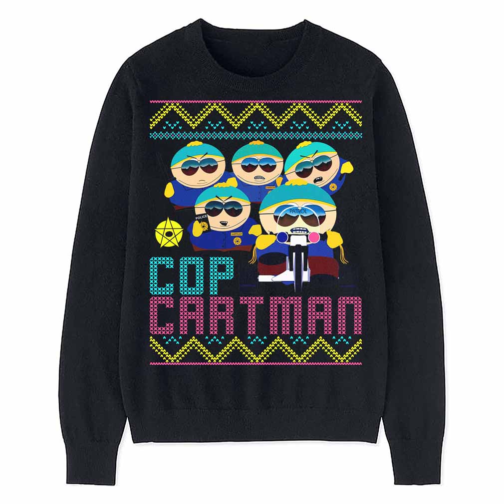 Cop Cartman Christmas T-Shirt Ugly Style