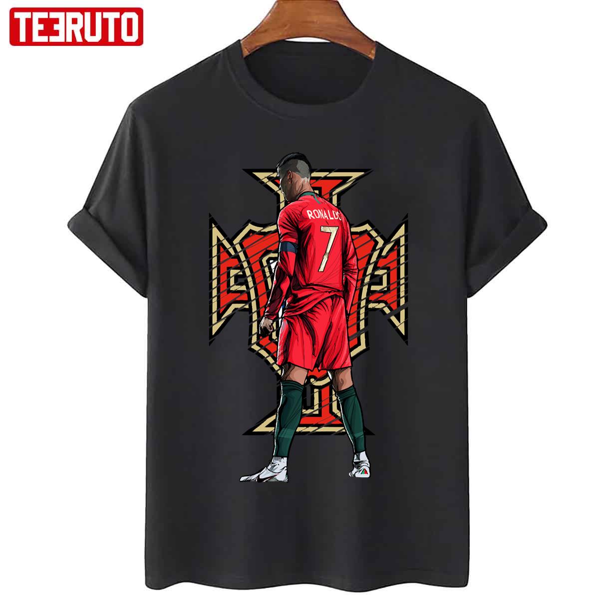Cristiano Ronaldo Portugal Red Logo Unisex T-Shirt