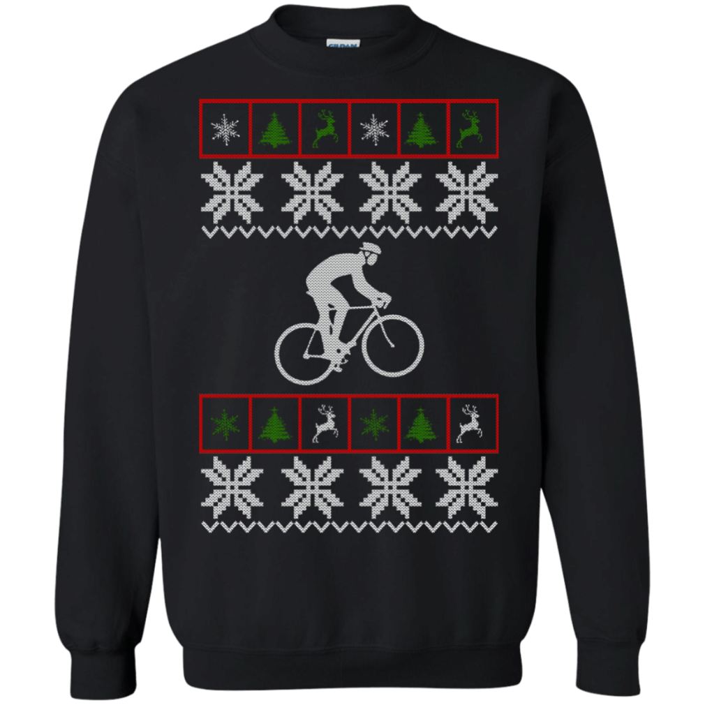 Dad Cycling Christmas Unisex Ugly Sweatshirt