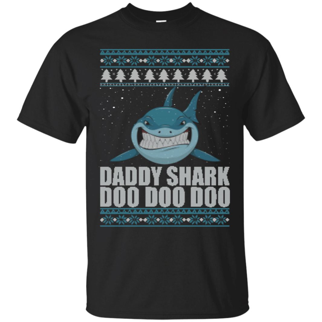 Daddy Shark Christmas Ugly Xmas T-Shirt