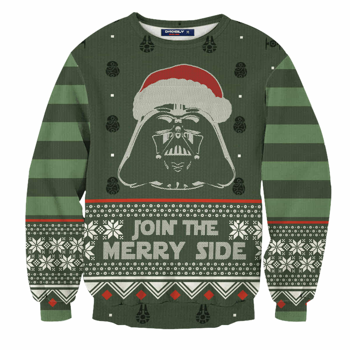 Darth Vader 3D Sweater, Join The Merry Side Wool Knitted Sweater